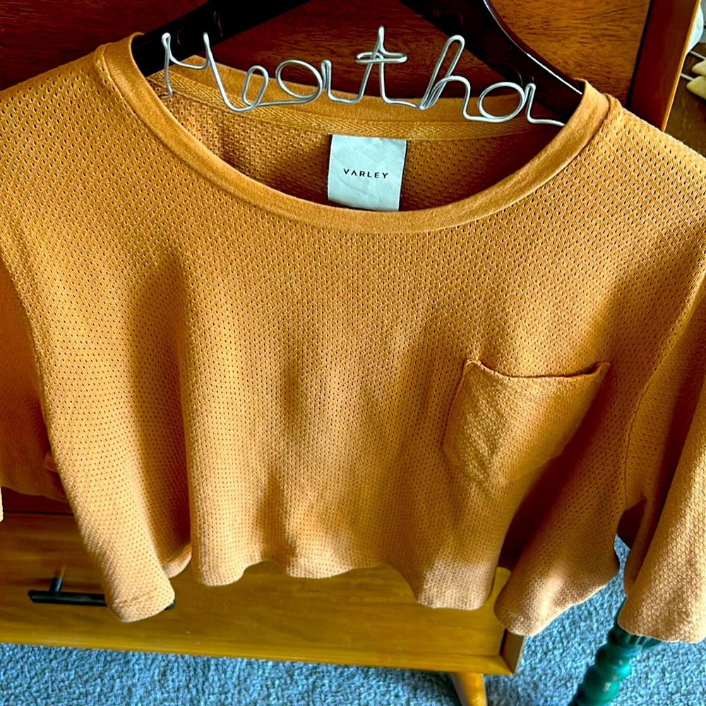 Varley cropped pocket tee